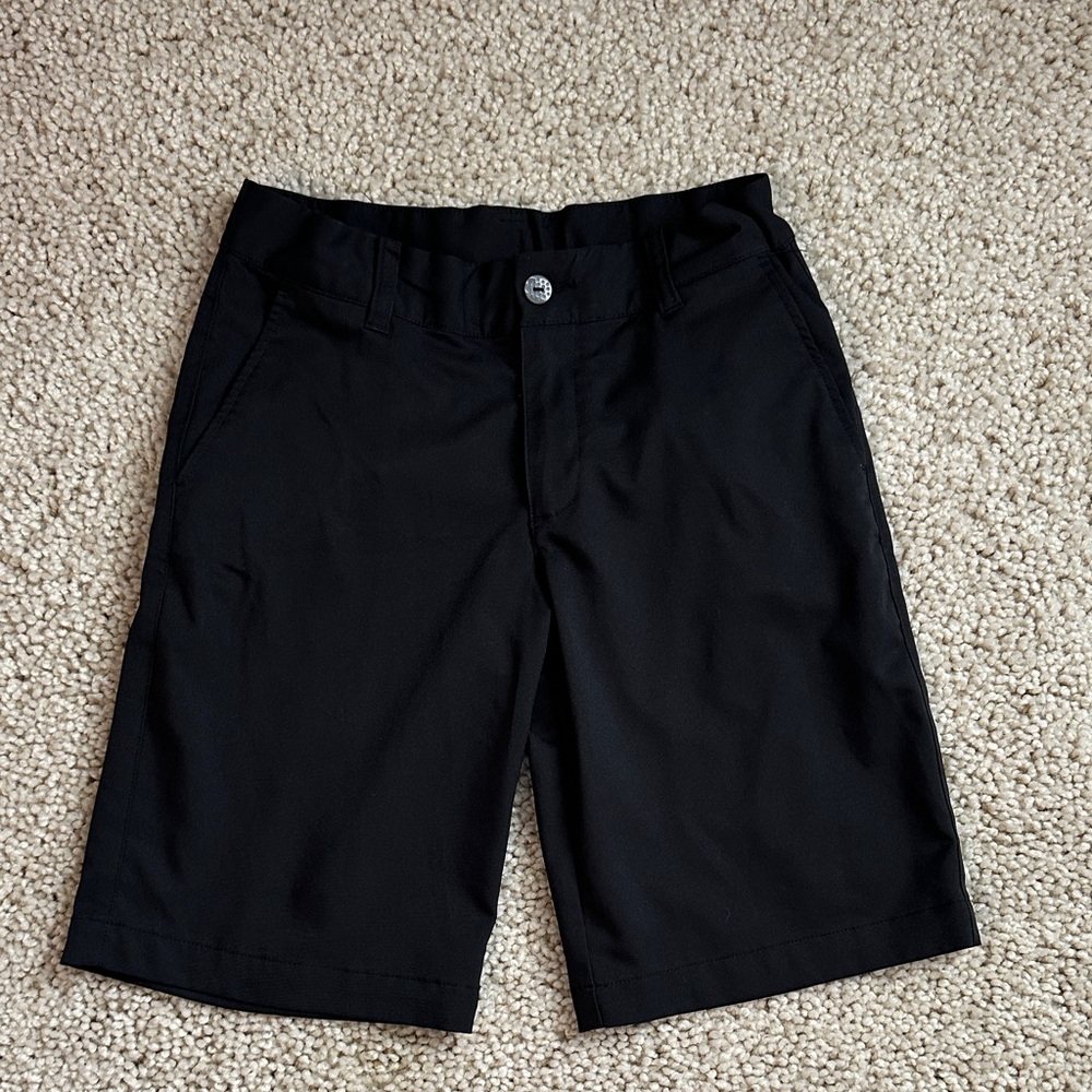 Boys black performance shorts